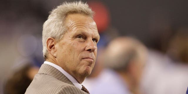 Oct 25, 2010; Arlington, TX, USA; New York Giants co-owner Steve Tisch on the sideline during the game against the Dallas Cowboys at Cowboys Stadium. The Giants beat the Cowboys 41-35. Mandatory Credit: Tim Heitman-USA TODAY Sports