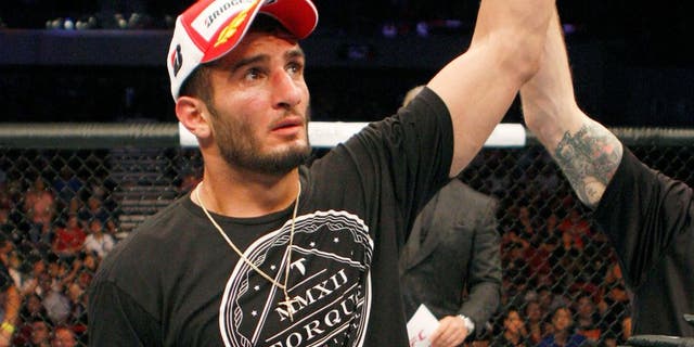 MANILA, PHILIPPINES - MAY 16: Gegard Mousasi of the Netherlands after his win over Costas Philippou of the United States in their middleweight fight during the UFC Fight Night event at the Mall of Asia Arena on May 16, 2015 in Manila, Philippines. (Photo by Mitch Viquez/Zuffa LLC/Zuffa LLC via Getty Images)