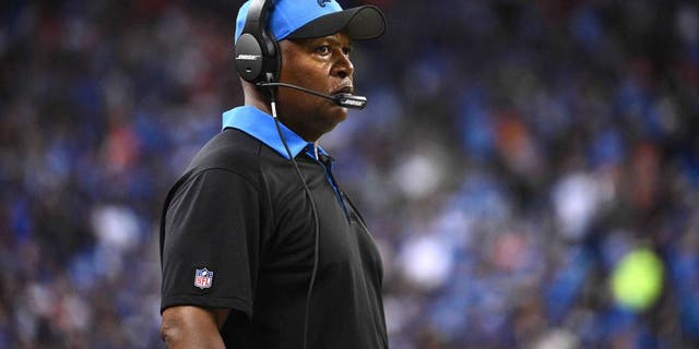 Sep 27, 2015; Detroit, MI, USA; Detroit Lions head coach Jim Caldwell looks on during the third quarter against the Denver Broncos at Ford Field. Mandatory Credit: Tim Fuller-USA TODAY Sports