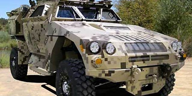 The MRAP All Terrain Vehicle is designed to handle Afghanistan's rough terrain and protect against IED's.