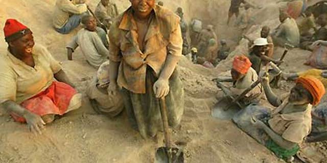 Nov. 1, 2006: Miners dig for diamonds in Marange, eastern Zimbabwe.