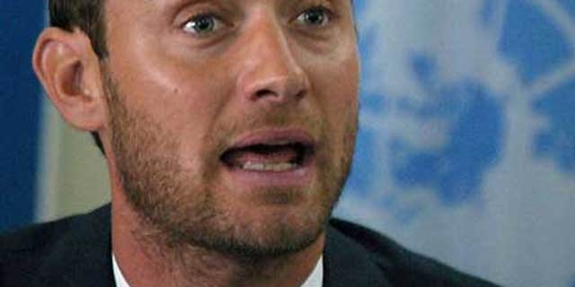 Sept. 1: Jude Law speaks during a press conference in Kabul, Afghanistan