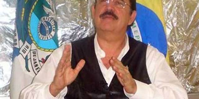 Dec. 2: Honduras' ousted President Manuel Zelaya speaks at the Brazilian embassy in Tegucigalpa.