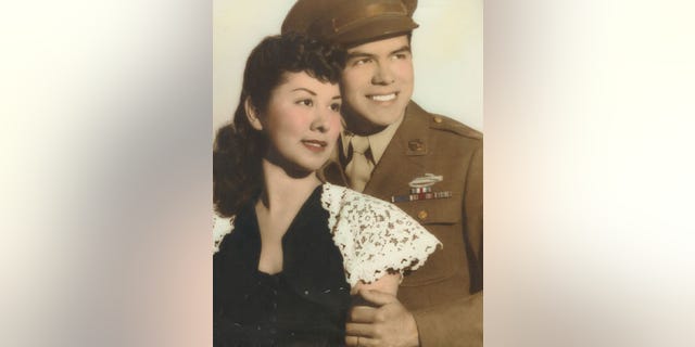 File: Angel Garcia and his wife