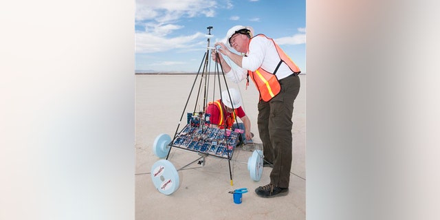 Nov. 4: Robotic climber entry in the $2 million Space Elevator Games at the NASA Dryden Flight Research Center at Edwards Air Force Base, Calif.