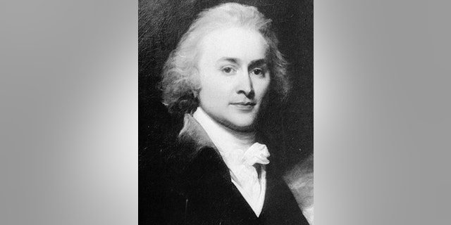 This undated file image shows a portrait painted by artist John Singleton Copley of John Quincy Adams.