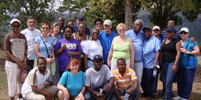 Yamilee Bazile, second row, third from left, is seen here in March 2009 on a Dental Medical Mission in Haiti organized by several New Jersey parishes.