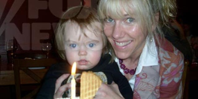 Frances Quinn Hunter celebrates her first birthday with her mother, Rielle Hunter.
