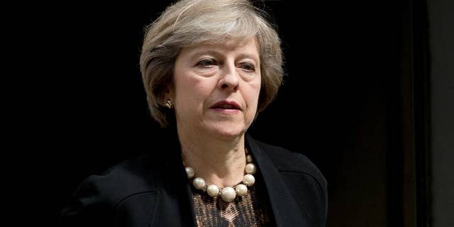 Theresa May on Tuesday.