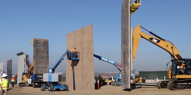 Several prototypes are being considered for President Trump's planned border wall.
