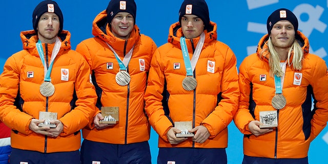 Blokhuijsen and the Dutch team won the bronze medal in men’s team pursuit speed skating event.
