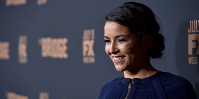 WEST HOLLYWOOD, CA - JULY 07: Actress Emily Rios attends the premiere of FX's "The Bridge" at Pacific Design Center on July 7, 2014 in West Hollywood, California. (Photo by Alberto E. Rodriguez/Getty Images)
