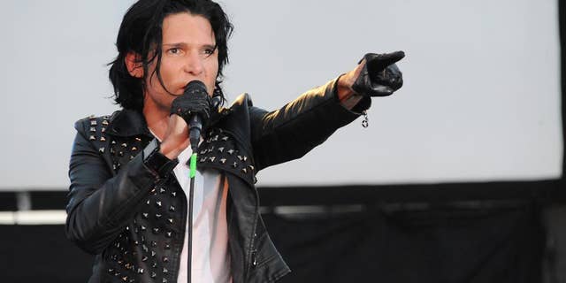 FILE - In this May 25, 2013 file photo, Corey Feldman performs in Los Angeles. After being widely ridiculed for a music performance on Friday, Sept. 16, 2016, on the "Today" show, Feldman is planning a return to the show. Pink, Kesha and Miley Cyrus are among Feldman's celebrity supporters. (Photo by Katy Winn/Invision/AP, File)