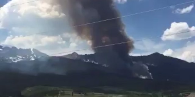 A fire near Breckenridge, Colorado broke out Wednesday afternoon.
