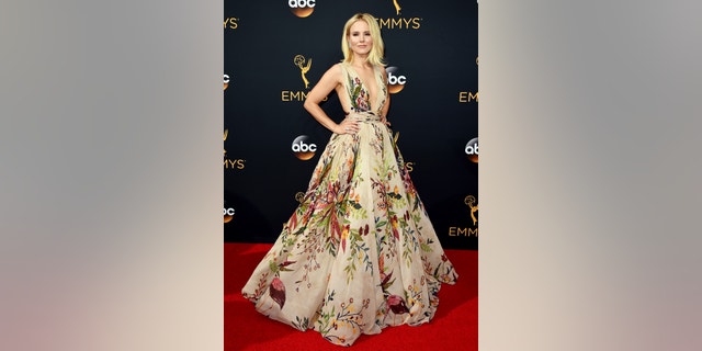 Kristen Bell looked stunning in a floral gown that made a statement.