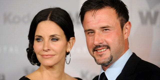 Courteney Cox and her estranged husband, David Arquette, who filed for divorce earlier this year.