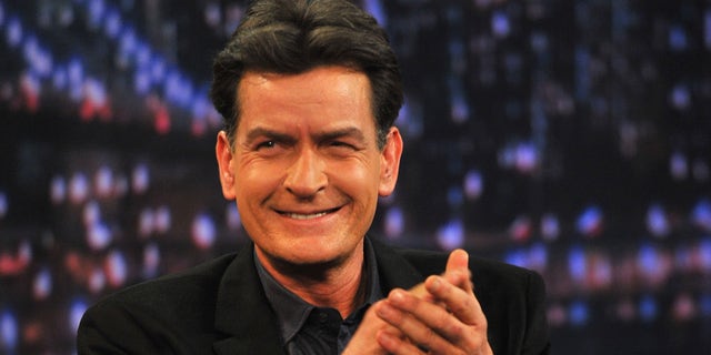Charlie Sheen visits "Late Night With Jimmy Fallon" on January 15, 2013 in New York City.