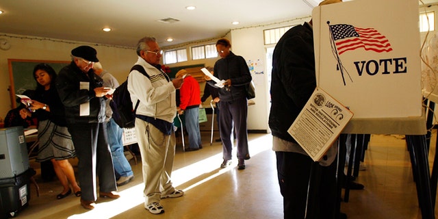 LOS ANGELES, CA - FEBRUARY 05: Voters go to the polls for Super Tuesday primaries in the predominantly Latino neighborhood of Boyle Heights on February 5, 2008 in Los Angeles, California. Latinos are an increasingly important factor in California where they are expected to account for 14 percent of the vote and tend to favor presidential hopeful Sen. Hillary Clinton (D-NY) over rival Sen. Barack Obama (D-IL). At 44 million, Latinos make up15 percent of the US population, the nation's largest minority group according to the latest Census Bureau estimates. (Photo by David McNew/Getty Images)