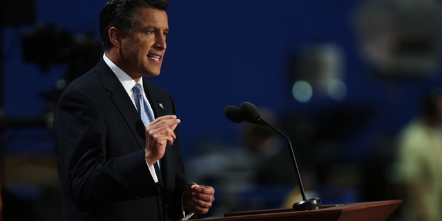 Nevada Gov. Brian Sandoval speaks during the Republican National Convention at the Tampa Bay Times Forum on August 28, 2012 in Tampa, Florida. (Photo by Win McNamee/Getty Images)