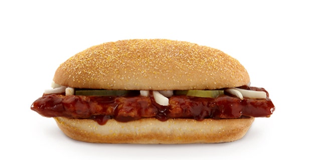 McDonald says the McRib won't be available nationally this year.