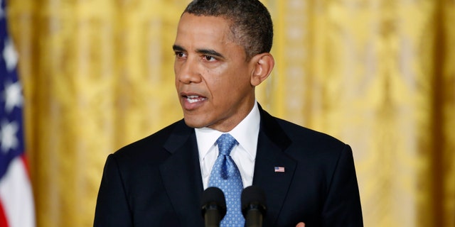 January 14, 2013: President Obama at a news conference at the White House in Washington, D.C.