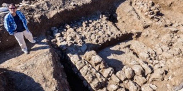 The remains of the ancient house. (Assaf Peretz, courtesy of the Israel Antiquities Authority)