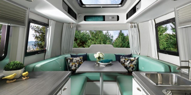 Perhaps the most striking interior features are the panoramic windows reportedly modeled after ski goggles.