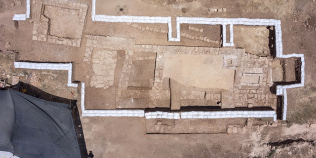 Aerial view of the excavation in Jerusalem.