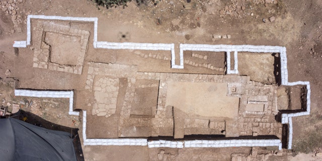 Aerial view of the excavation in Jerusalem.