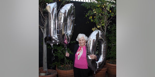 Zlotnik celebrating her birthday last year.