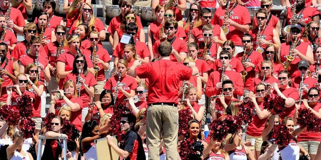 Apr 6, 2013; Athens, GA, USA; The Georgia Bulldogs band shown during the Georgia Spring Day Game at Sanford Stadium. The black team defeated the red team 23-17. Mandatory Credit: Dale Zanine-USA TODAY Sports