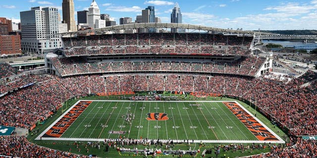 CINCINNATI, OH - SEPTEMBER 14: General view of the stadium from the upper level during the game between the Atlanta Falcons and Cincinnati Bengals at Paul Brown Stadium on September 14, 2014 in Cincinnati, Ohio. The Bengals won the game 24-10. (Photo by Joe Robbins/Getty Images) *** Local Caption ***