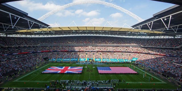 LONDON, ENGLAND - OCTOBER 04: A general view prior to the game between Miami Dolphins and New York Jets at Wembley Stadium on October 4, 2015 in London, England. (Photo by Jed Leicester - NFL/Pool/Getty Images)