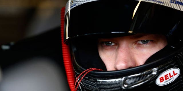 JOLIET, IL - SEPTEMBER 18: Brad Keselowski, driver of the #2 Miller Lite Ford, sits in his car during practice for the NASCAR Sprint Cup Series myAFibRisk.com 400 at Chicagoland Speedway on September 18, 2015 in Joliet, Illinois. (Photo by Jeff Zelevansky/NASCAR via Getty Images)