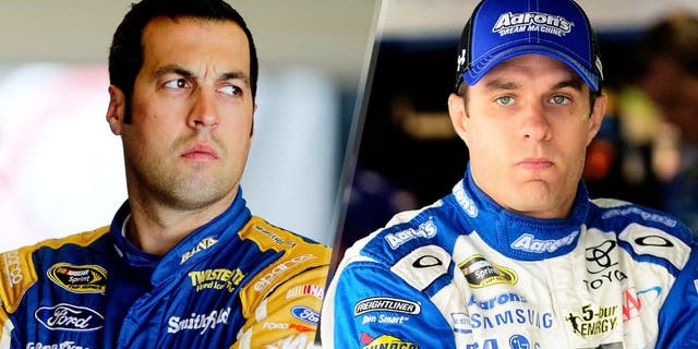INDIANAPOLIS, IN - JULY 24: Sam Hornish Jr., driver of the #9 Medallion Bank Ford, stands in the garage during practice for the NASCAR Sprint Cup Series Crown Royal Presents the Jeff Kyle 400 at the Brickyard at Indianapolis Motorspeedway on July 24, 2015 in Indianapolis, Indiana. (Photo by Jerry Markland/Getty Images) DOVER, DE - OCTOBER 03: David Ragan, driver of the #55 Aaron's Online Dream Machine Toyota, prepares to drive during practice for the NASCAR Sprint Cup Series AAA 400 at Dover International Speedway on October 3, 2015 in Dover, Delaware. (Photo by Jeff Curry/Getty Images)