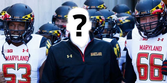 MADISON, WI - OCTOBER 25: Head coach Randy Edsall of the Maryland Terrapins stands with his team before the game against the Wisconsin Badgers at Camp Randall Stadium on October 25, 2014 in Madison, Wisconsin. Wisconsin defeated Maryland 52-7. (Photo by Joe Robbins/Getty Images) *** Local Caption *** Randy Edsall