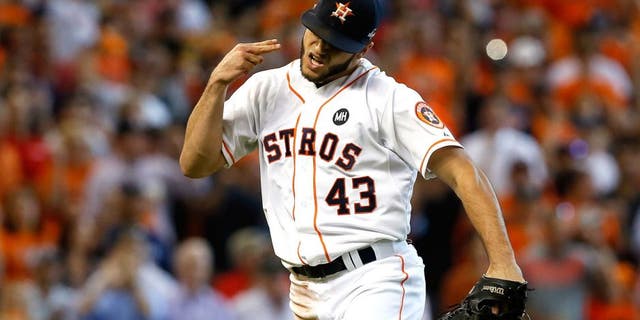 Houston Astros pitcher Lance McCullers, shown during a 2015 game, criticized the Texas Rangers for not working out a deal to keep this week's games in Texas.