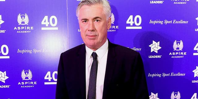 LONDON, ENGLAND - OCTOBER 06: Carlo Ancelotti poses for photographs during the Leaders Under 40 Awards at National History Museum on October 6, 2015 in London, England. (Photo by Tom Dulat/Getty Images).