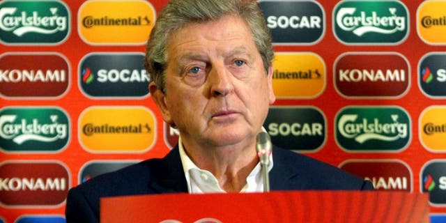 England's manager Roy Hodgson attends a press conference at The Novotel Hotel in Vilnius on October 11, 2015, on the eve of the UEFA Euro 2016 qualifying football match between Lithuania and England. AFP PHOTO / PETRAS MALUKAS (Photo credit should read PETRAS MALUKAS/AFP/Getty Images)
