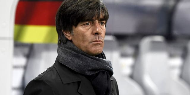 Germany's head coach Joachim Loew arrives for the Euro 2016 Group D qualifying football match between Germany and Georgia in Leipzig, eastern Germany, on October 11, 2015. AFP PHOTO / TOBIAS SCHWARZ (Photo credit should read TOBIAS SCHWARZ/AFP/Getty Images)