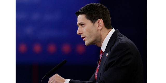 Oct. 11, 2012: Republican vice presidential nominee, Rep. Paul Ryan, of Wisconsin, speaks during the vice presidential debate at Centre College in Danville, Ky.