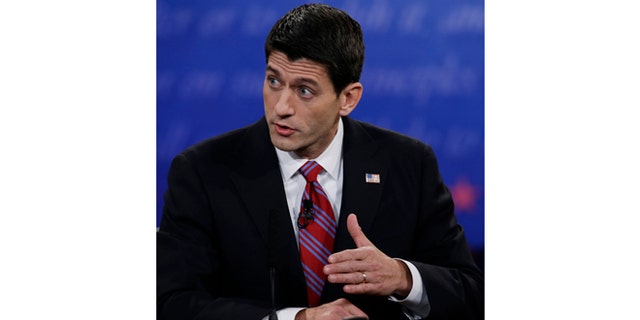 Oct. 11, 2012: Republican vice presidential nominee, Rep. Paul Ryan, of Wisconsin, during the vice presidential debate
