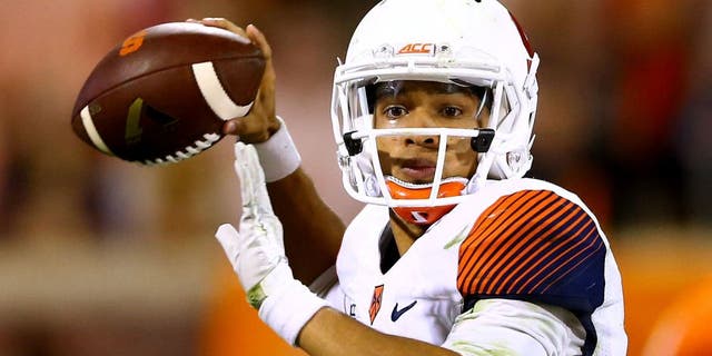 CLEMSON, SC - OCTOBER 25: AJ Long #4 of the Syracuse Orange during their game at Memorial Stadium on October 25, 2014 in Clemson, South Carolina. (Photo by Streeter Lecka/Getty Images)