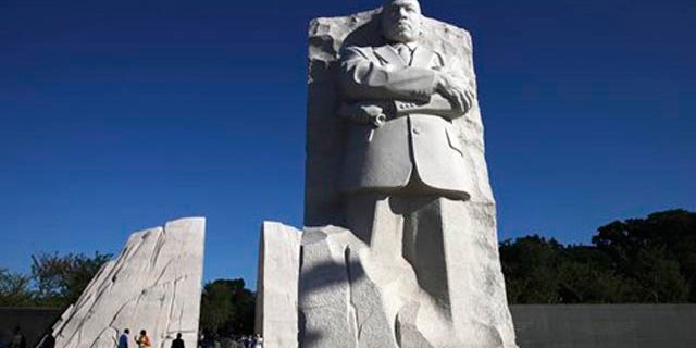 FILE - In this Aug. 22, file photo, The Martin Luther King, Jr. Memorial is seen in Washington.