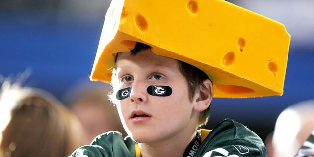 ARLINGTON, TX - FEBRUARY 06: A Green Bay Packers' fan waits before the Packers take on the Pittsburgh Steelers in Super Bowl XLV at Cowboys Stadium on February 6, 2011 in Arlington, Texas. (Photo by Doug Pensinger/Getty Images)