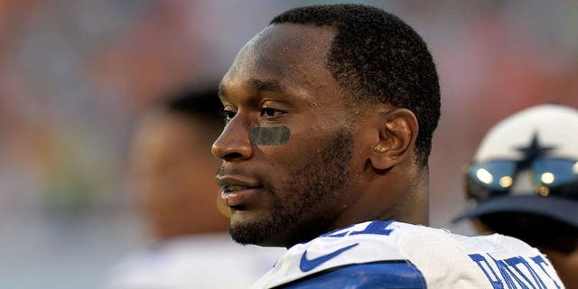 Aug 23, 2014; Miami Gardens, FL, USA; Dallas Cowboys running back Joseph Randle (21) looks on during the first half against the Miami Dolphins at Sun Life Stadium. Mandatory Credit: Steve Mitchell-USA TODAY Sports