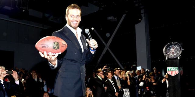 NEW YORK, NY - OCTOBER 13: NFL football player Tom Brady appears as TAG Heuer announces Tom Brady as the new brand ambassador and launches the new Carrera - Heuer 01 on October 13, 2015 in New York City. (Photo by Mike Coppola/Getty Images for TAG Heuer)