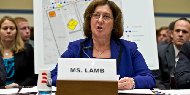 Oct. 10, 2012: Charlene Lamb, deputy assistant secretary for international programs at the State Department's Bureau of Diplomat Security, testifies on Capitol Hill in Washington.