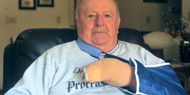 Oct. 15, 2015: James Vernon, 75, sits at his home in Morton, Ill.