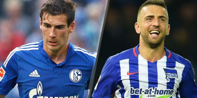GELSENKIRCHEN, GERMANY - SEPTEMBER 13: Leon Goretzka of Schalke runs with the ball during the Bundesliga match between FC Schalke 04 and 1. FSV Mainz 05 at Veltins-Arena on September 13, 2015 in Gelsenkirchen, Germany. (Photo by Mika Volkmann/Bongarts/Getty Images) BERLIN, GERMANY - SEPTEMBER 22: Vedad Ibisevic of Hertha BSC celebrates after scoring the 2:0 during the game between Hertha BSC and dem 1. FC Koeln on september 22, 2015 in Berlin, Germany. (Photo by City-Press via Getty Images)